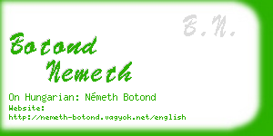 botond nemeth business card