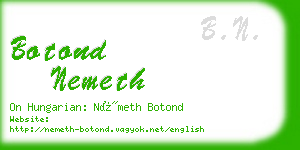 botond nemeth business card